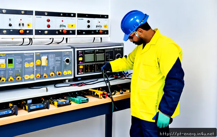 Home 17 에너지관리 실기시험 필수 장비 소개 - Photorealistic vocational energy management practical examination workstation in a Brazilian technic...